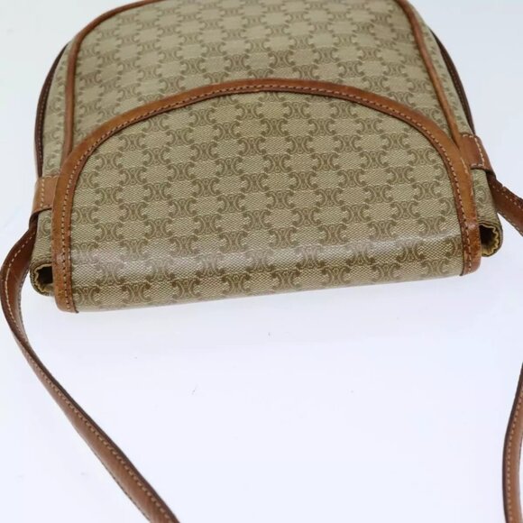 CELINE Macadam Canvas Shoulder Bag Beige - Picture 14 of 16